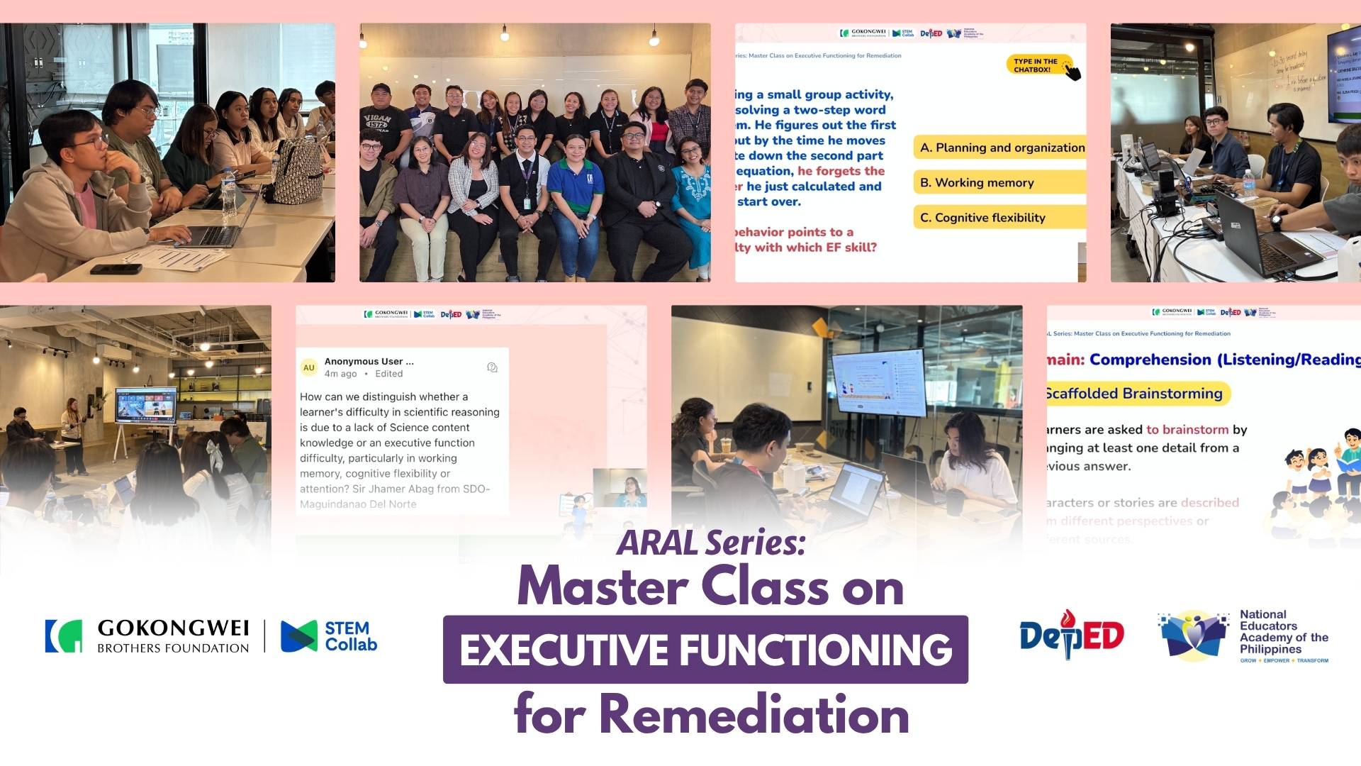 GBF STEM Collab and DepEd NEAP Launch ARAL Series on Executive Functioning for Remediation